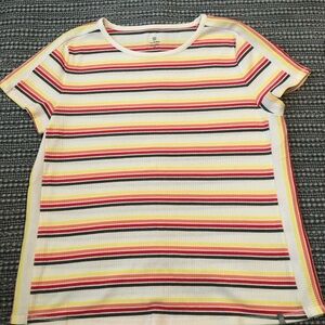 Talbots Multicolor Striped Top